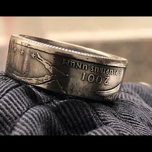 Handmade coin ring